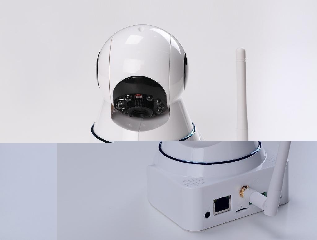 Hot Sales P2P 1.0 Megapixel 720P Pan Tilt Robot Wireless IP Camera 3
