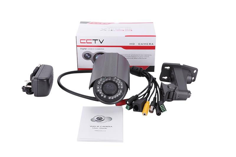  H.264 IP Camera waterproof ip66, support poe and pnp tech 5