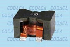 Flat wire high-power SMD inductance