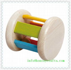 Wooden Roller Rattle