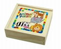 4 Piece Animals Jigsaw Puzzle With Wooden Box 1