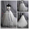 2014 bridal dress bow tulle wedding gown  1