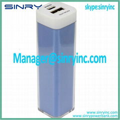 Portable Lipstick 2600mAh Power Bank for Mobile phones PB12