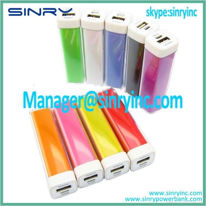 Portable Lipstick 2600mAh Power Bank for Mobile phones PB12 3