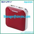 Mini Cute Red Battery Power Bank for Cell Phones PB32 4