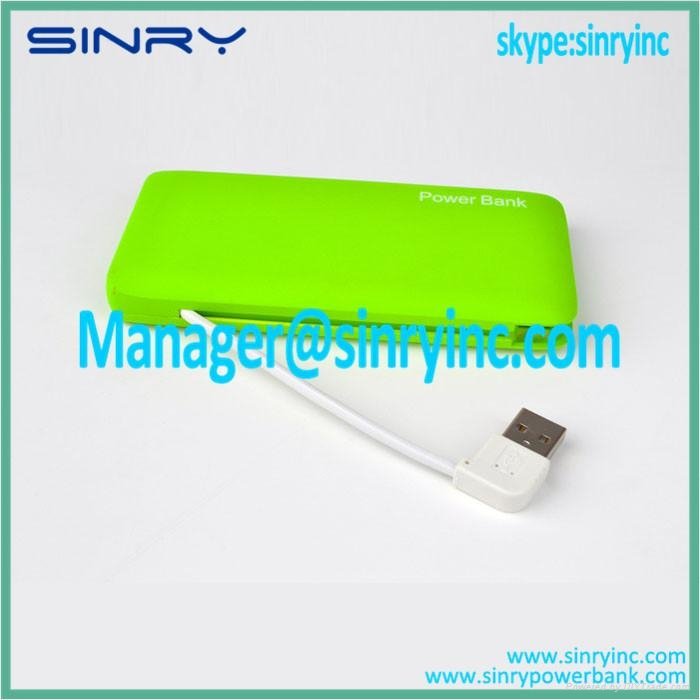 Li-polymer Battery 6500mAh USB Power Bank for Phone PB05 3