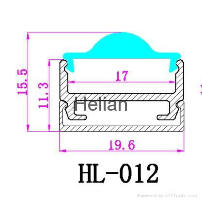 LED aluminum profile 012 4