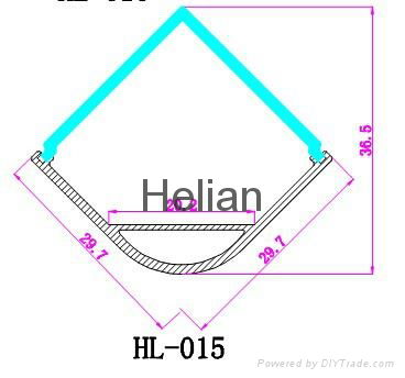 LED aluminum profile 015 3