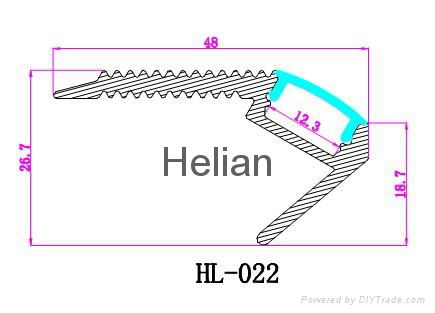 LED aluminum profile 022 3