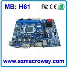 High quality computer motherboard h61 1155 motherboard