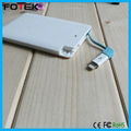 Supllier customized external power bank 2500mAh 2