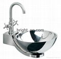 stainless steel bathroom sink