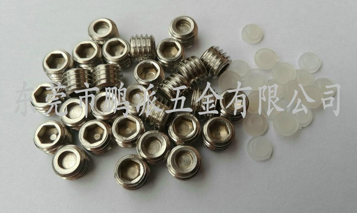Stainless steel set screws，plastic head set screws ，M8*6