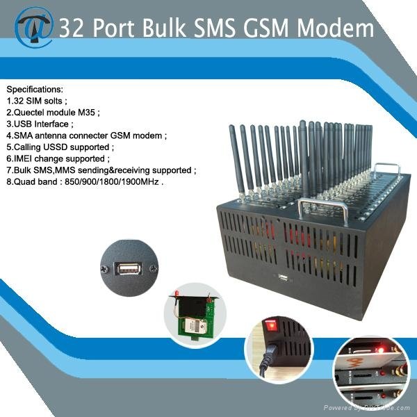 YX gsm modem 32 sim card slots support bulk sms and mms
