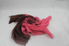 printing flower scarf