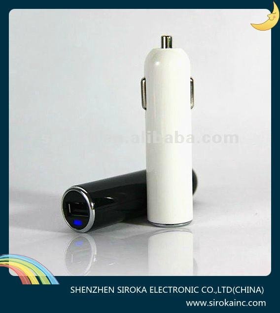 Universal colored usb travel 12V car charger 5V 1A car charger for Blackberry