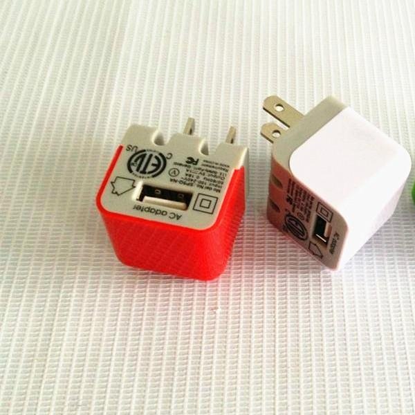 Folding plug USB Wall Charger USA 1A for iPhone and mobile phones 3