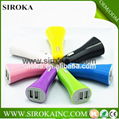 Hot Selling car charger with usb port dc output 5v 3.1a for iPad and mobilephone 3