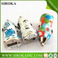 New arrival  flower printed usb car charger for iphone samsung ipad ipod  3