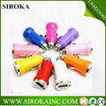 Hot sale single usb for iphone car charger 5V 1A bullet mini shaped charger  1