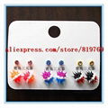 silicone spike rainbow earrings hot sale earrings 3