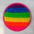 silicone spike rainbow Small circular mirror silicone spike Cosmetic mirror