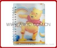 Customized 3d lenticular notebook 3