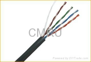 Cat5e 4prs unshielded cable (single-stranded)