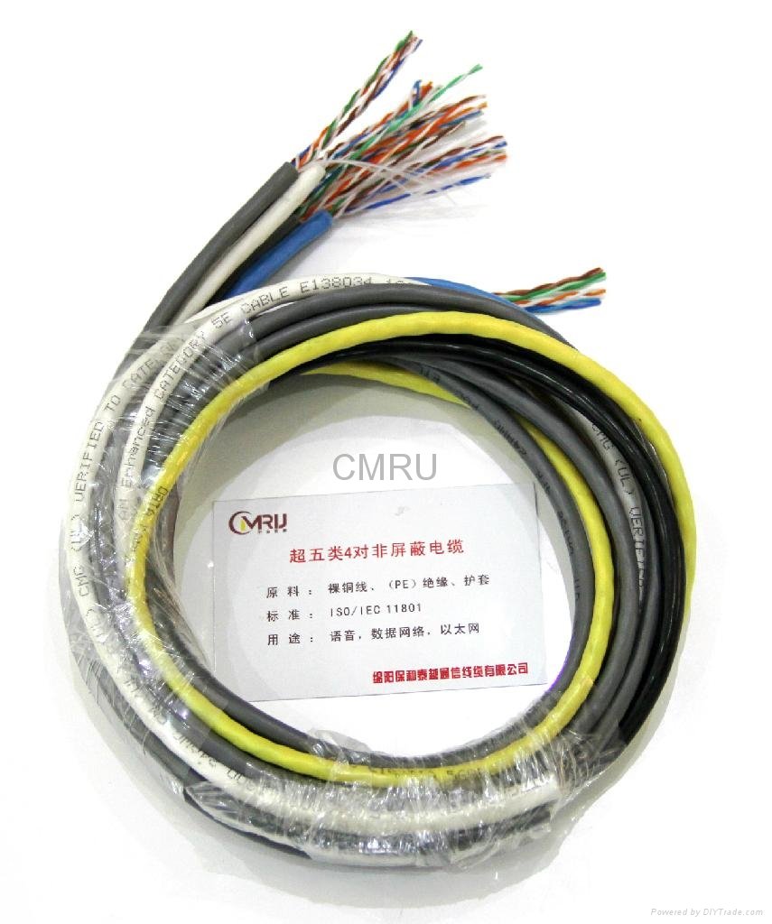 Cat5e 4prs unshielded cable (single-stranded) 3