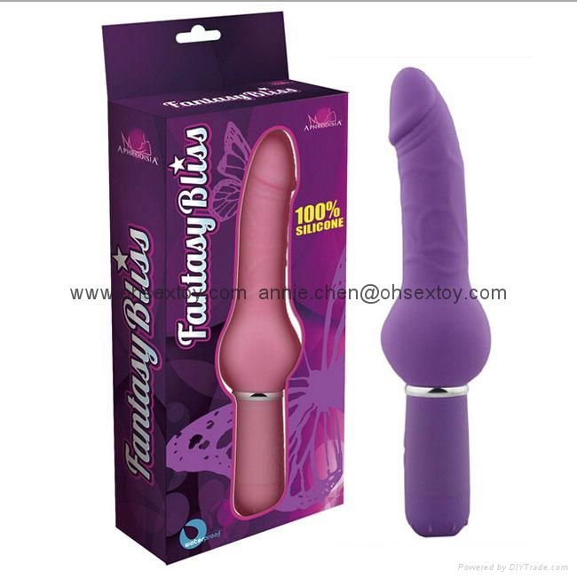 High quality silicone vibrating dildo, 10 speeds vibration sex product for women 2