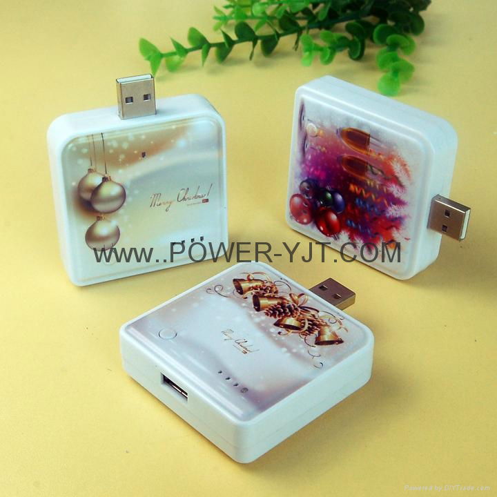 2014 latest 2400mahYJT Newest universal emergency 2200mah usb portable power ban 4