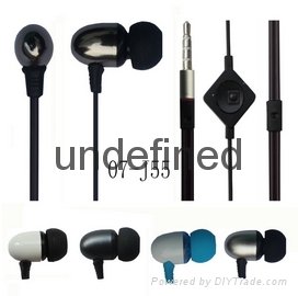 cell phones accessories 3.5mm wired flat cable earphone handsfree earphone 
