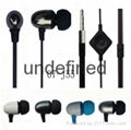 cell phones accessories 3.5mm wired flat cable earphone handsfree earphone  1