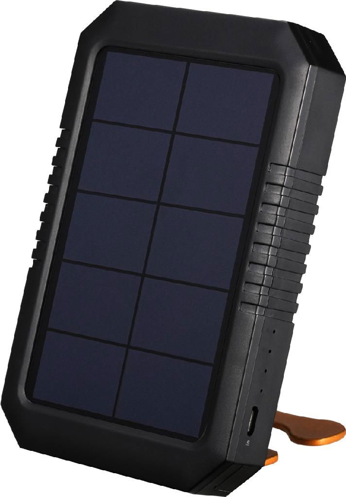 Solar panel charger battery power bank with led light 2