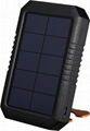 Solar panel charger battery power bank with led light 2