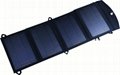14W solar mobile phone charger backpack solar panel charger bag 1