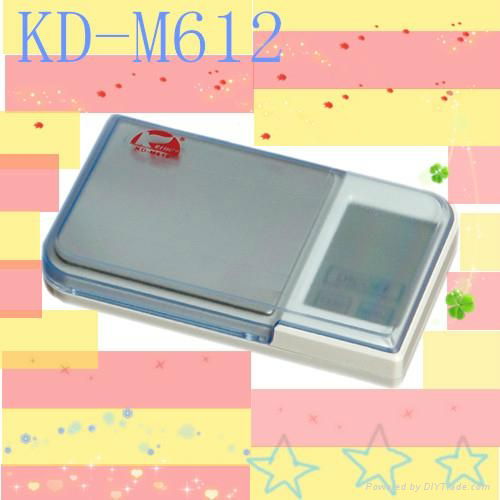 Digital mini pocket scale with large blue LCD (KD-M612)