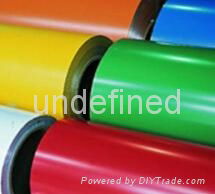 Color coated aluminum foil