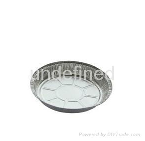 Aluminum foil round container with lid