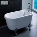 OSW-1021-02 white acrylic traditional clawfoot bathtub 1