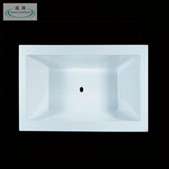 OSW-10510-08 white acrylic rectangular drop-in bathtub