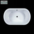 OSW-10520-02  white acrylic oval drop-in bathtub