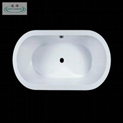OSW-10520-02  white acrylic oval drop-in