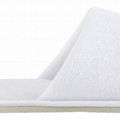 Terry Towel White Hotel Slippers 3