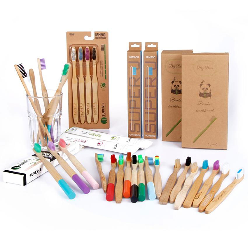 Wholesale Eco-friendly Natural Bamboo Toothbrush