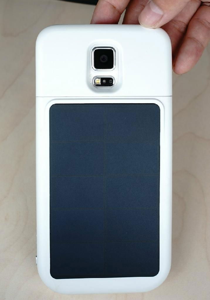 China factory 4000mAh solar case battery for samsung galaxy S5