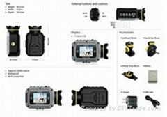 Hot selling waterproof sports camera provided directly from manufacturor