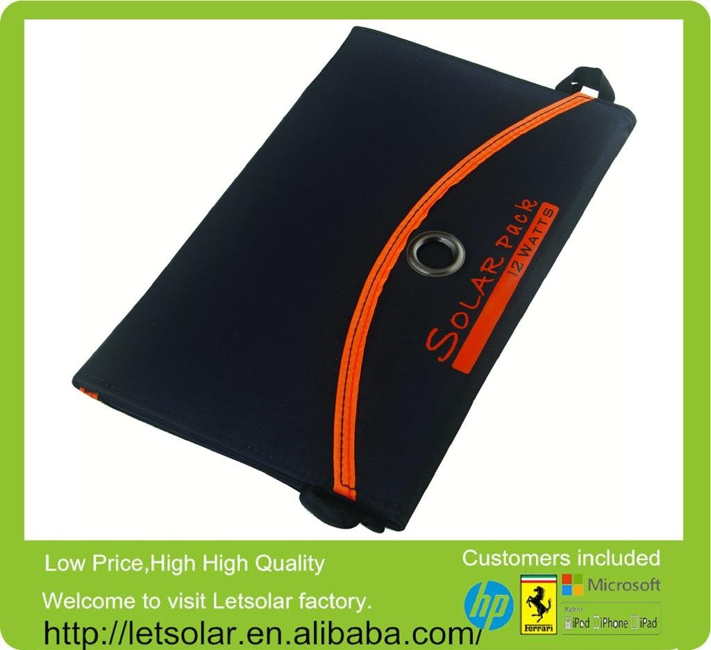 12W Solar charger without battery inside fashionable solar bag pack 3