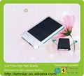 Portable solar charger with built-in