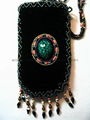 handmade beaded velvet bag